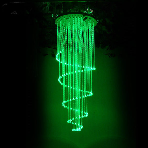 Araña de luces de fibra óptica en espiral FOC-011