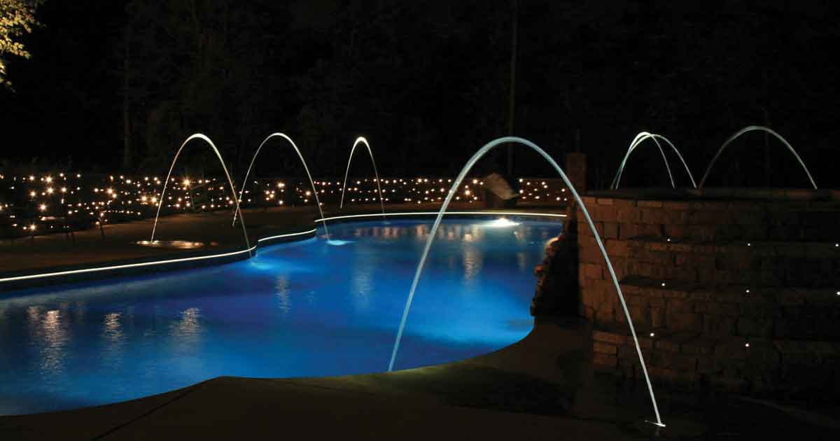 SANLI LED 80W LED Kit de luz perimetral para piscina de fibra óptica