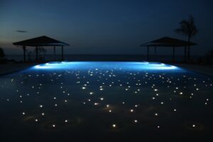 SANLI LED Mejor iluminación de fibra óptica para piscinas Fiberstars